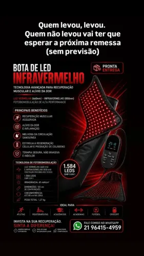 BOTA LED / INFRAVERMELHO.