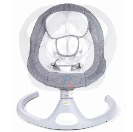 Cadeira de Descanso Balanço para Bebê com Música Mosquiteiro Controle Remoto (ROSA)