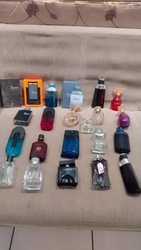 Perfume lote de vidros vazio