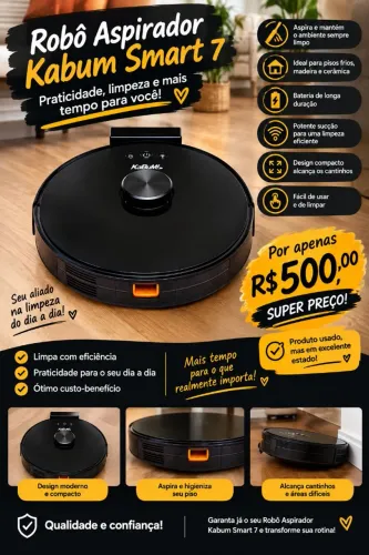 Robô aspirador kabum smart 700