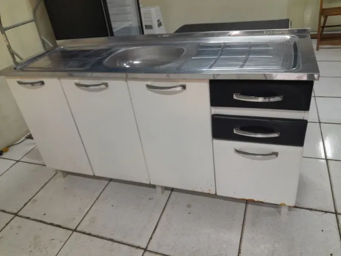 BALCÃO DE COZINHA COM PIA