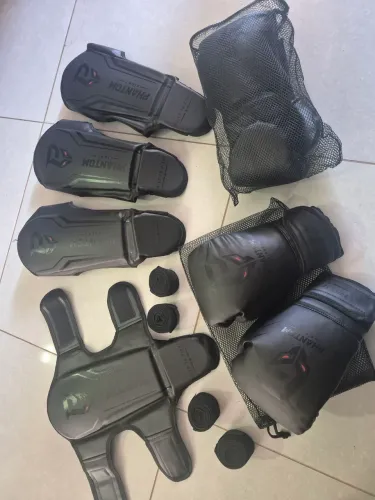 Luvas caneleiras bandagem thai pad