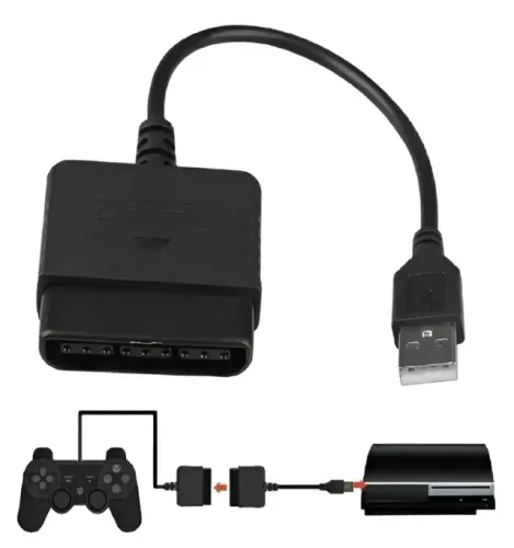 Adaptador Conversor Controle Guitarra Ps2 Para Usb Pc Ou Ps3