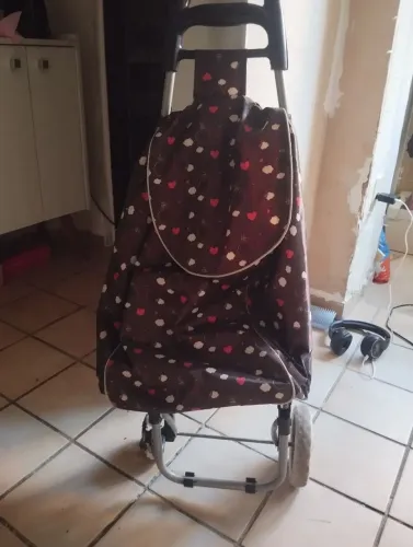 Carrinho de feira(1 roda pra ajeitar)