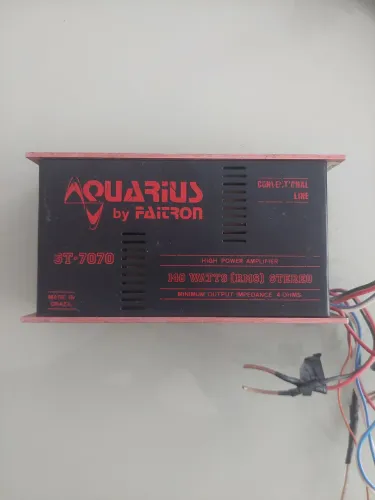 Amplificador de som automotivo mod st-7070 140watts rms 2 canais compatível mínimo 4 oms