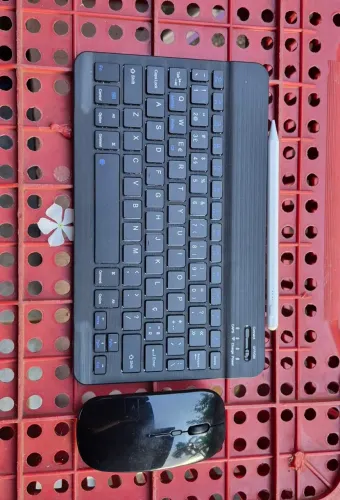 Kit teclado + mouse + caneta touch