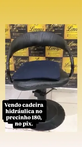 Vendo uma cadeira de cabeleireiro