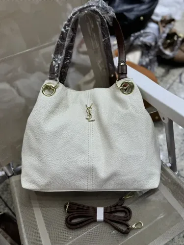 Bolsa de Ombro YSL Branca Linha Luxo