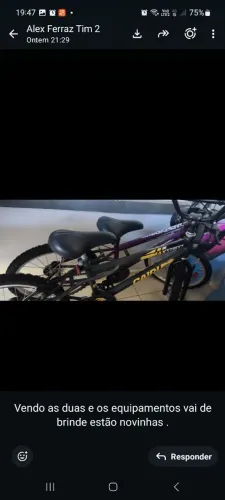 Bicicletas infantil menina e menino
