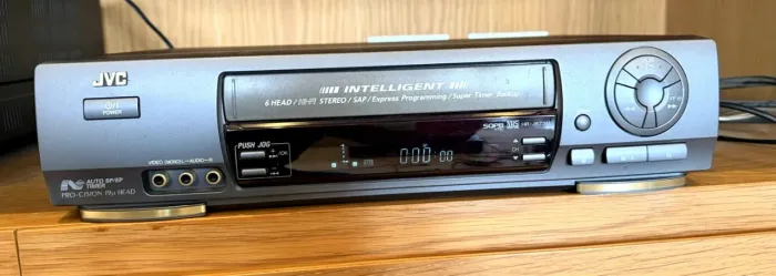 Video Cassete JVC HR-J673M 6 Cabecas Hi-Fi Stereo Bivolt Funcionando VHS