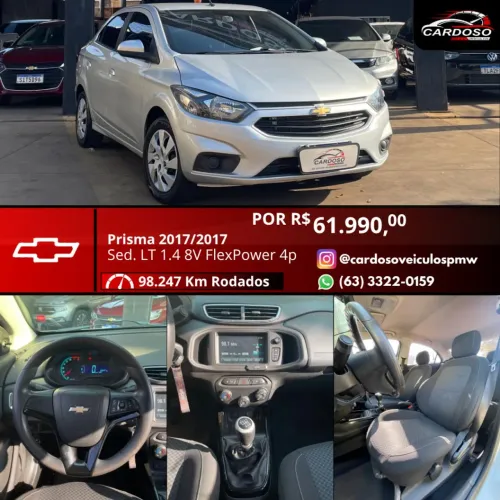 Chevrolet Prisma Sed. LT 1.0 8V Flexpower 4P 2017