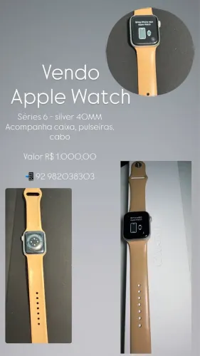 Apple Watch séries 6 40mm relógio 