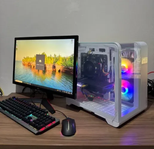 PC GAMER Completo Ryzen 5600GT + RTX 3060 12gb + Monitor LG 144hz