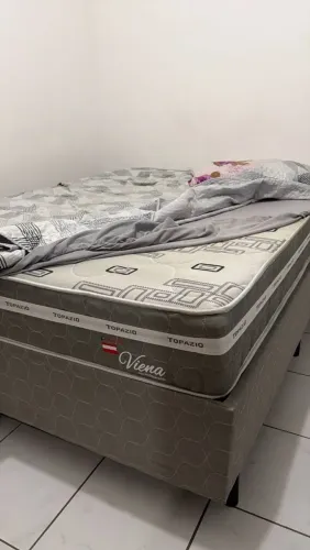 Cama box casal com colchão