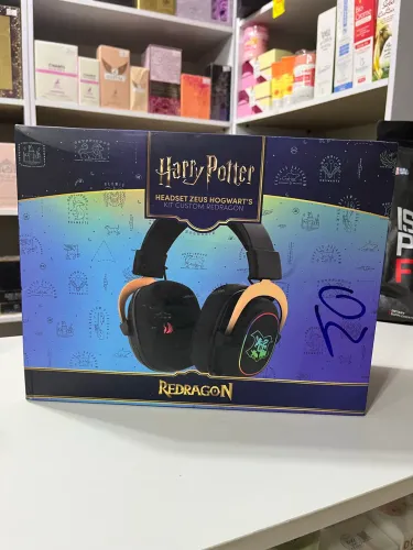 Headset Gamer Redragon Harry Potter Zeus 7.1 RGB Edicao Especial com Kit de Customização