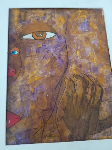 Obra original olhar do Recomeço