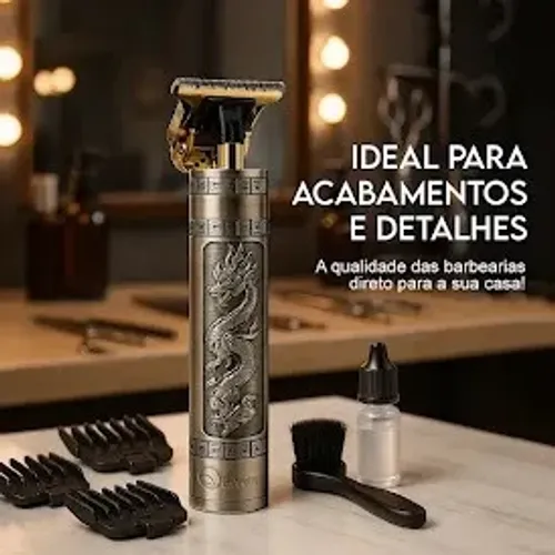 Máquina de Cortar Cabelo OHS H3 Dragon - Recarregável e Profissional