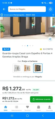 Vendo guarda roupa na caixa