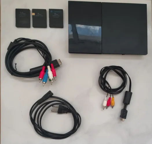PlayStation 2 Slim SCPH-90010 NTSC - Desbloqueado - Funcionando 100%
