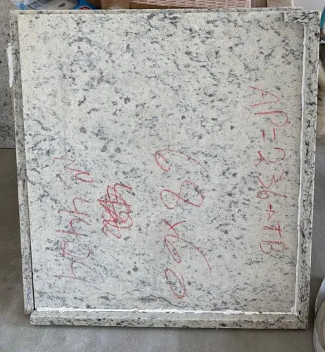Bancada e frontão - Granito Branco Dallas