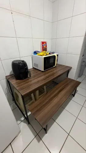 CONJUNTO MESA INDUSTRIAL MDF