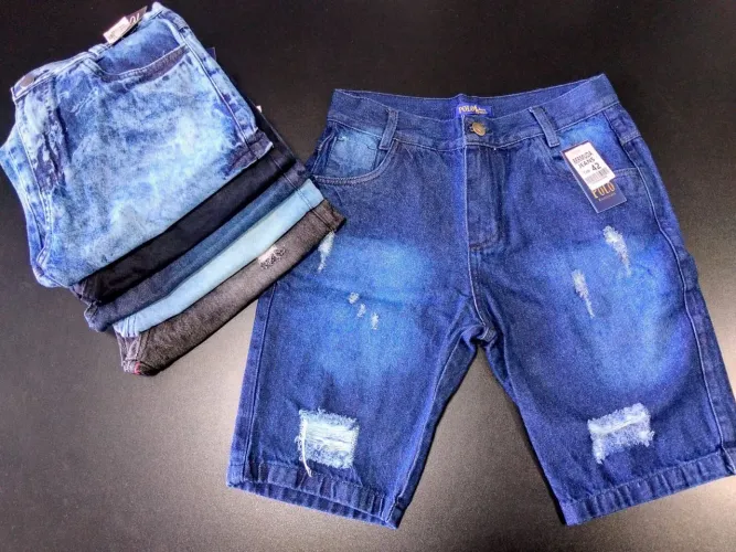 BERMUDA JEANS MULTIMARCAS <br>TAMANHO DISPONÍVEL DO 38 AO 46<br>VALOR ATACADO 30,00 REAIS