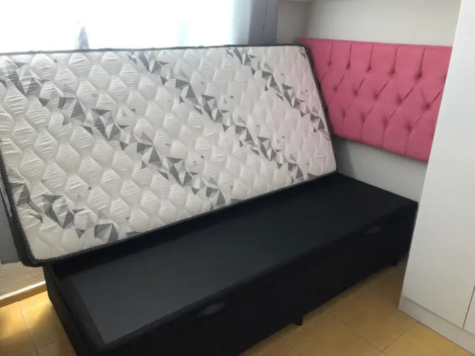 Cama Box Baú (Colchão Ortobom)