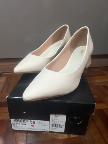 Sapato Scarpin Soft Pérola