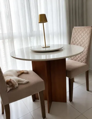 Mesa de jantar redonda -ELEGANTE