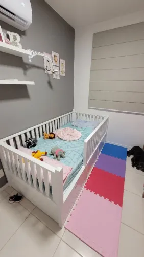 Cama solteiro com gavetões