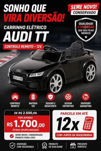 Carrinho Elétrico Infantil com controle 