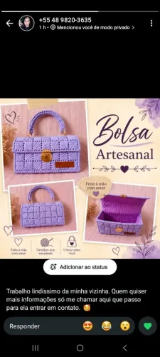 Linda Bolsa Artesanal