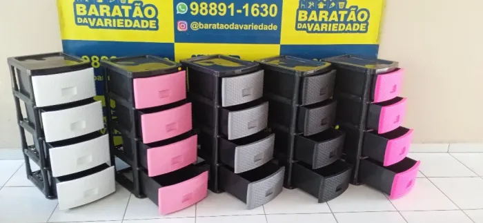 GAVETEIRO 4 GAVETAS GRANDE RATTAN