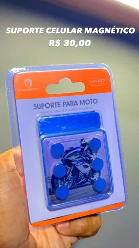 suporte magnético para moto