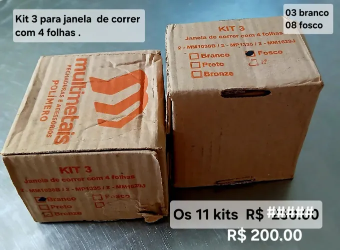 VIDRAÇARIA ACESSÓRIOS MULTIMETAIS
