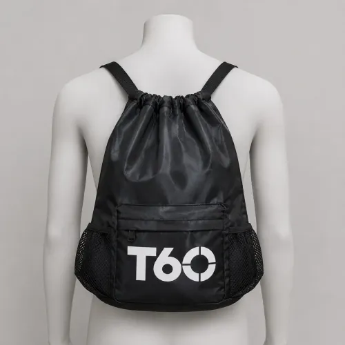 mochila saco bolsa t60 preta nova