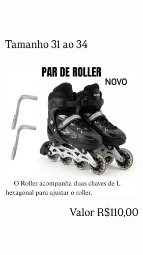 Patins infantil novo 