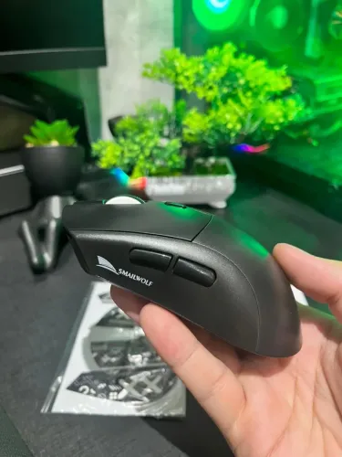 MOUSE GAMER SMAILWOLF RS7 PRETO