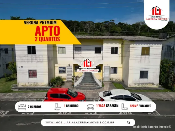 Apto no Verona Premium com 2 Qts 1º andar (apenas 1 lance de escada) 42m²/ 01 Vaga