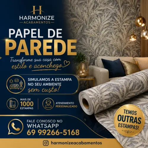 PAPEL DE PAREDE PARA TODOS OS AMBIENTES 