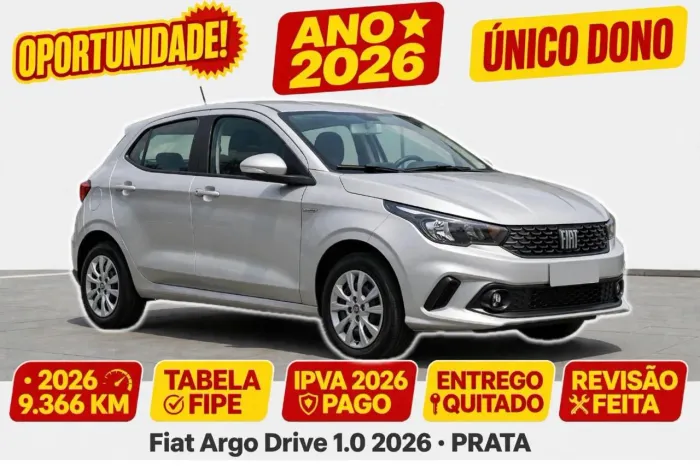 Fiat Argo Drive 1.0 6V Flex 2026