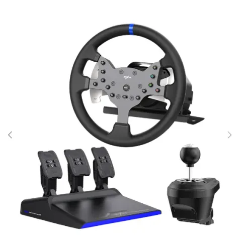 SIMULADOR PXN V99 VOLANTE COM PEDAL BLACK