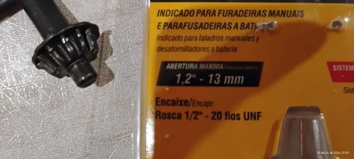 Mandril para furadeira