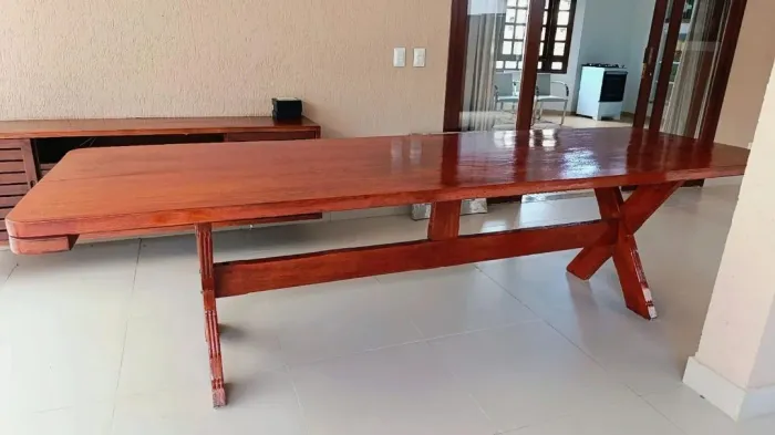Mesa madeira pura 3 Metros