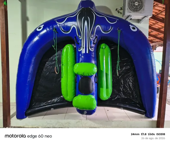 Manta raia inflável voadora