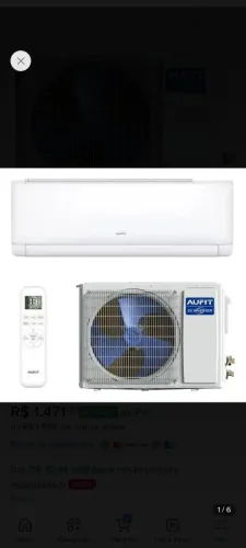Vendo Ar Condicionado Split Hi Wall Inverter Aufit 9000 BTUS Novo na Caixa 1000 Reais