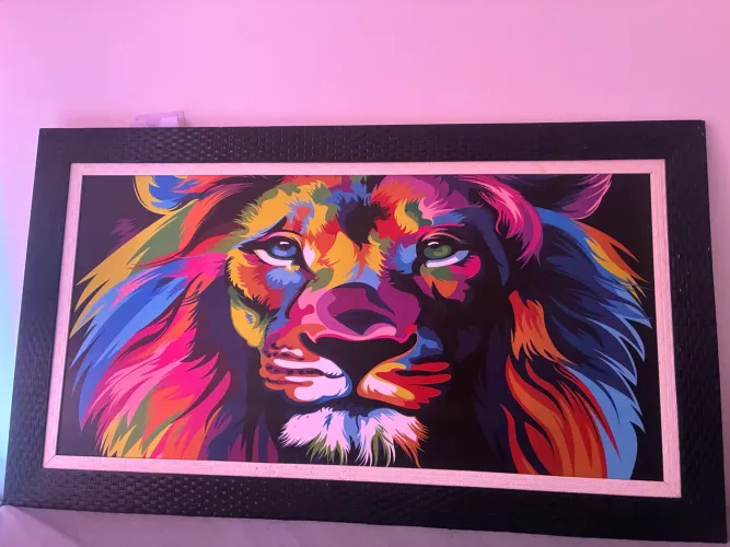 QUADRO LEÃO - 50x100 - PRA SAIR RÁPIDO !!