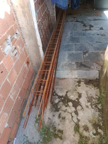 7 colunas 7x20 e 7 sapatas 80x80 no ferro 3/8