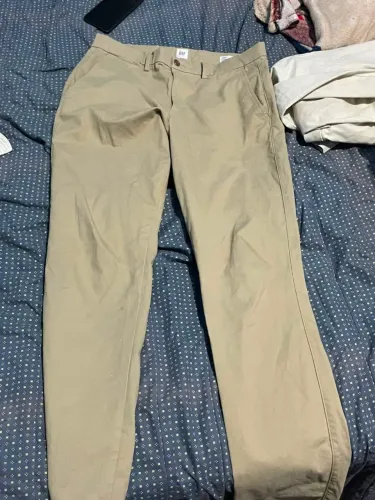 calça reta sarja caqui Gap original nova
