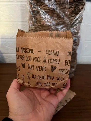 Saco Papel Kraft 10x13x4 Saquinho para Batata Frita Doces Salgados Delivery 1000 Unds